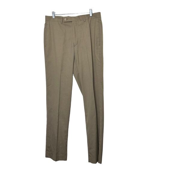 Lauren Ralph Lauren Tan Flat Front Pant Lightweight Men's 32x32 NEW - Picture 1 of 9